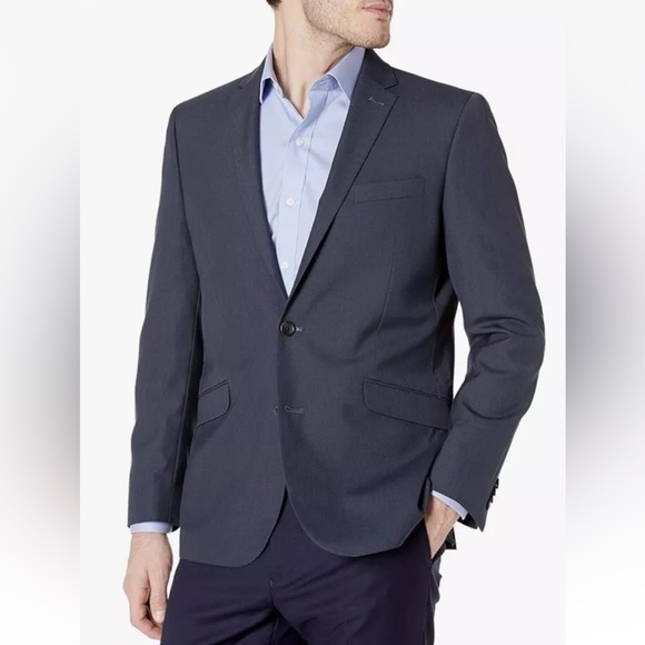 Adolfo Gray Sport Coat Blazer Suit Jacket Mens Size 50R - Picture 1 of 6